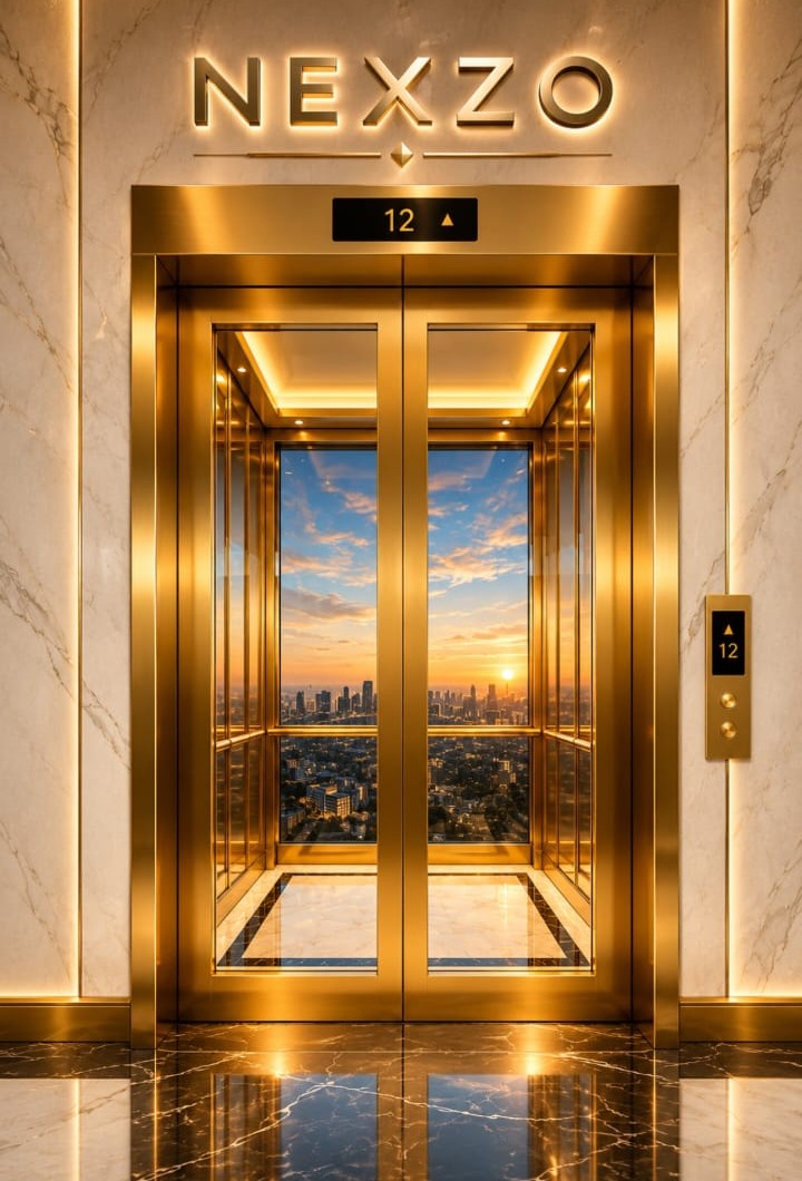 Modern Glass Elevator
